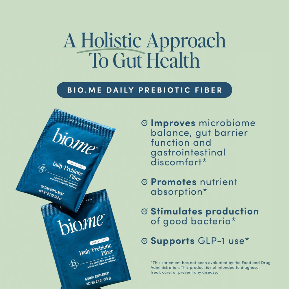 Assorted Bio.me travel packs for on-the-go use