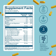 Bio.me Biome Gut Remedy DGL licorice and soothing botanicals promote gut comfort.