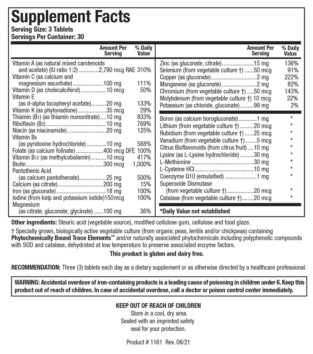 Bio-Multi Plus bottle with label and dosage information