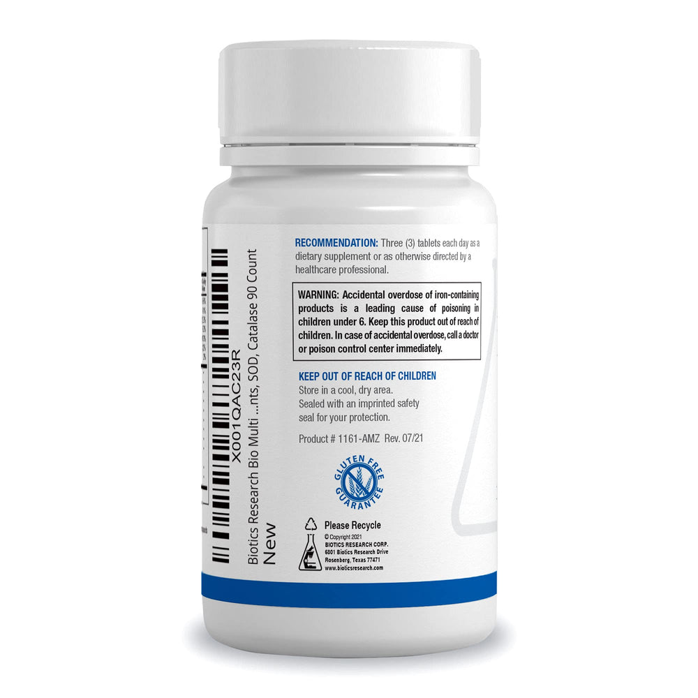 Whole foods based nutrients in Bio-Multi Plus
