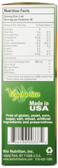 Label close-up of Garcinia Cambogia Liquid by Bio Nutrition