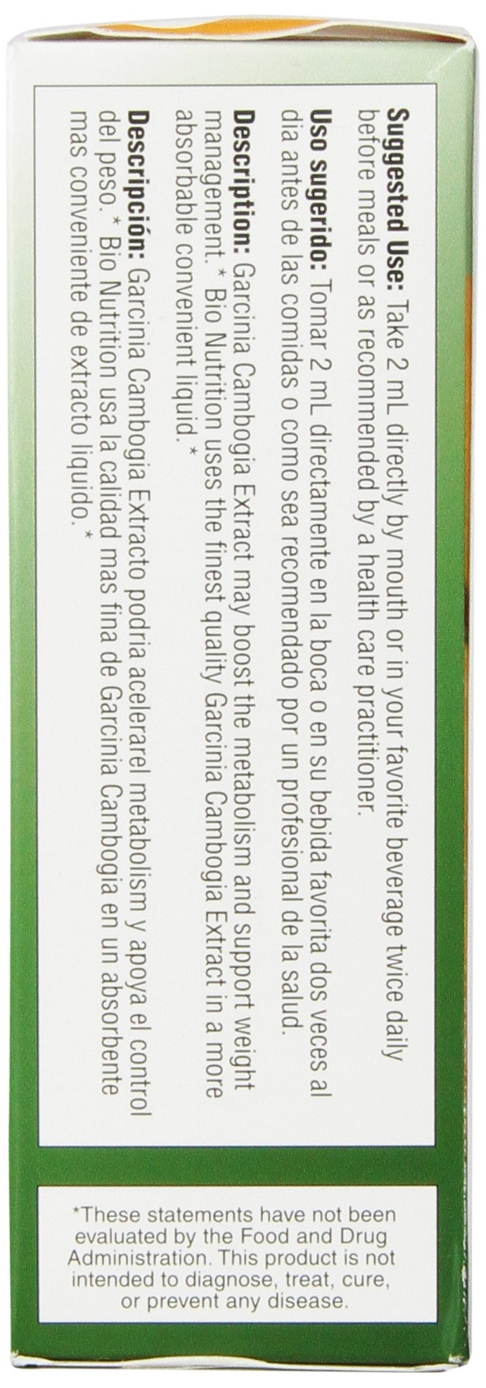 4 fluid ounce bottle of Garcinia Cambogia Liquid