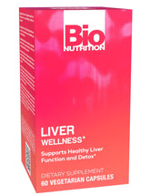 Bio Nutrition Liver Wellness bottle front 60 vegetarian capsules