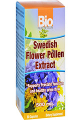 Close-up of Swedish Flower Pollen Extract capsules