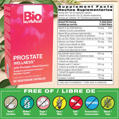 Bio Prostate 60 bottle label close-up