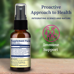 BioPure Propolis Throat Spray bottle – back view with label