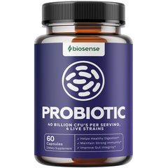 Bio Sense Probiotics bottle with 60 capsules