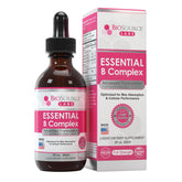 Front view of BioSource Labs Essential B Complex bottle