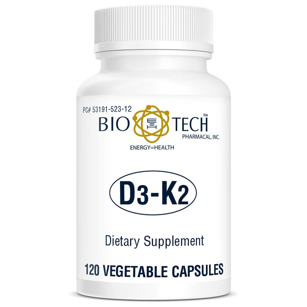 Bio-Tech D3-K2 120 Vegcaps ingredients panel