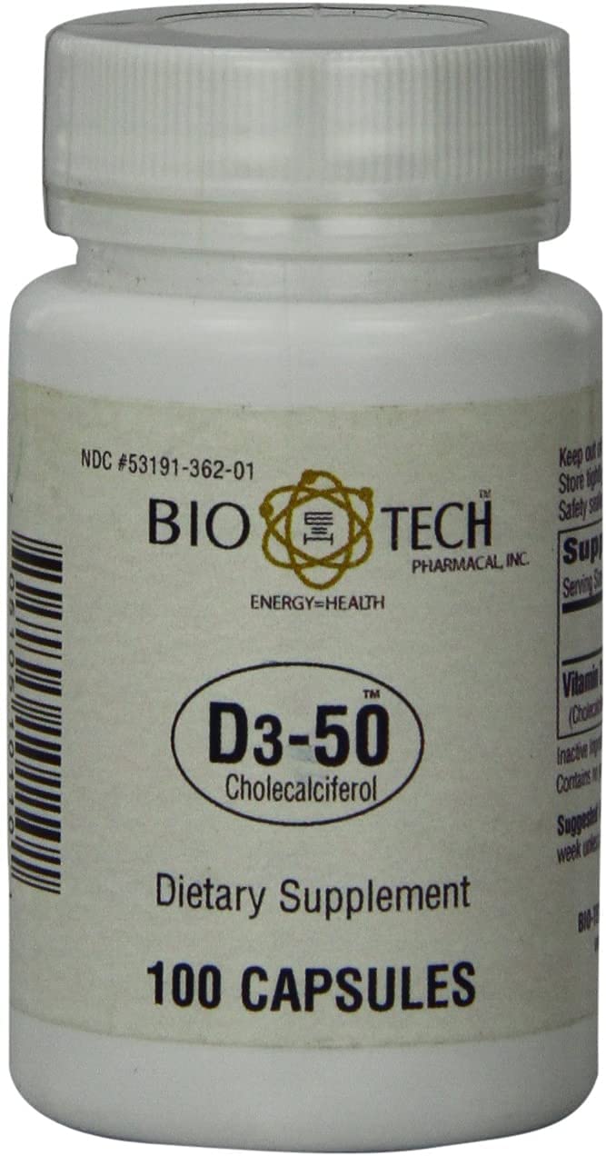 Bio-Tech Pharmacal D3-50 100-count bottle