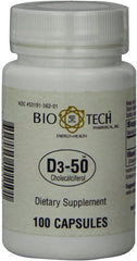 Bio-Tech Pharmacal D3-50 100-count bottle
