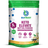 BioTRUST Keto Elevate French Vanilla powder hero shot