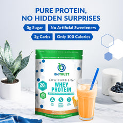 BioTrust Low Carb Lite ProHydrolase enzymes label emphasizes digestion support.