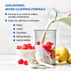 Mixes easily in hot or cold liquids without clumps