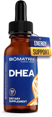 Front view of BioMatrix DHEA Liquid bottle
