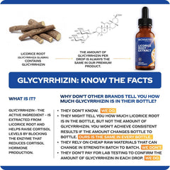 Close-up of licorice root extract concentration per drop
