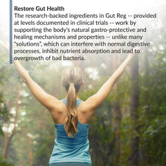 Non-GMO and Gluten-Free product labeling on Gut Reg packaging