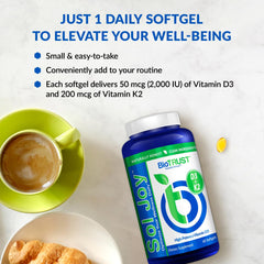 Label details showing non-GMO and GMP quality of Sol Joy