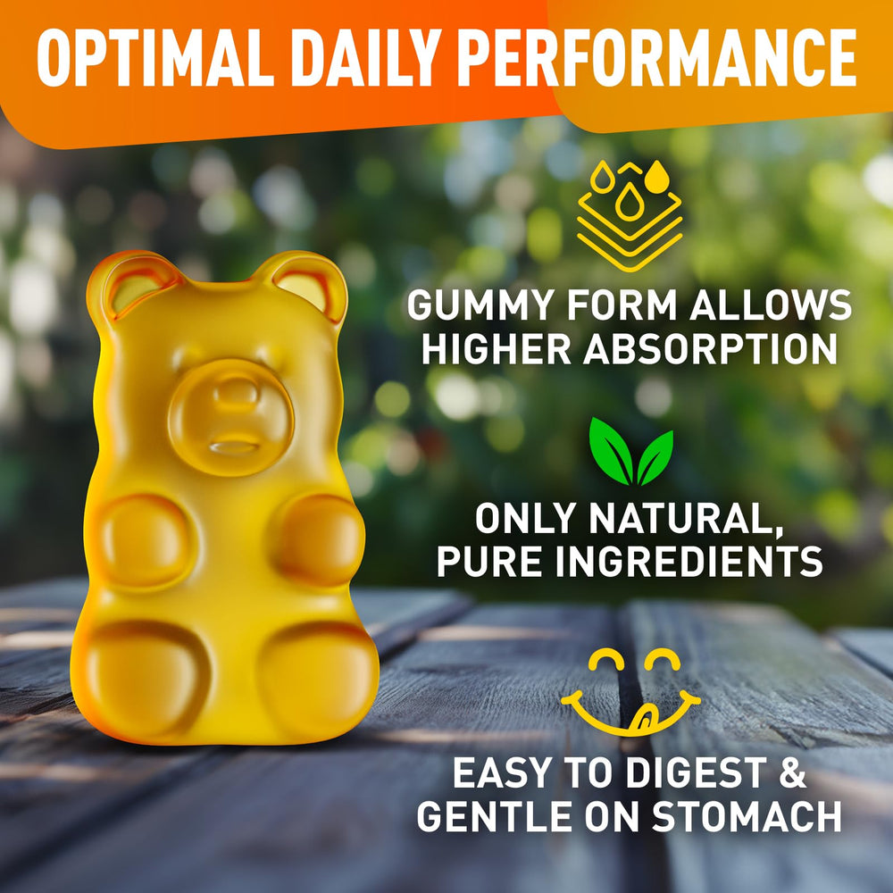 Close-up of L-Tyrosine gummy texture