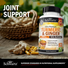 Third-party tested turmeric and ginger ingredients