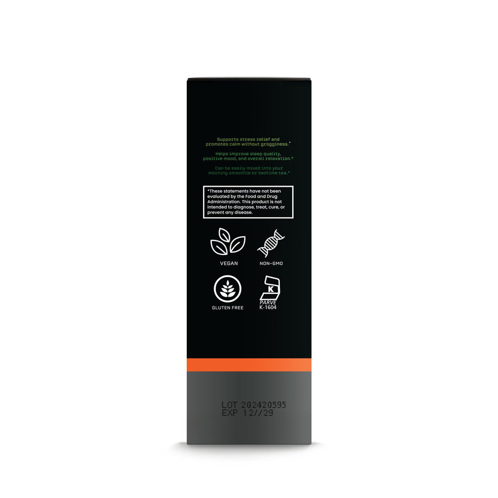 Ingredients and withanolide content on BIOACTIVE Ashwagandha Drops label