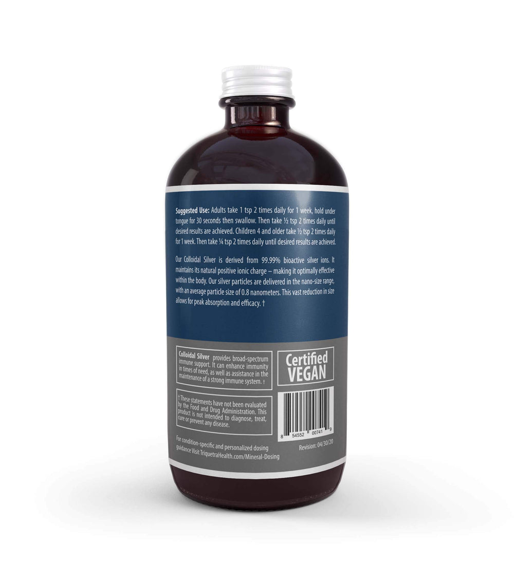 Independent third-party testing certificate for Bioactive Colloidal Silver