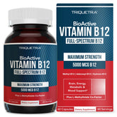 Bottle of BioActive Vitamin B12 5000 mcg