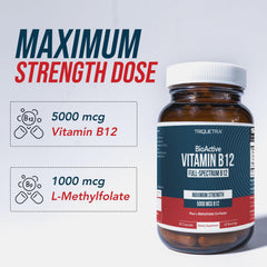 Vegan, Non-GMO label on BioActive B12 bottle