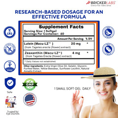 High-bioavailability lutein and zeaxanthin formula