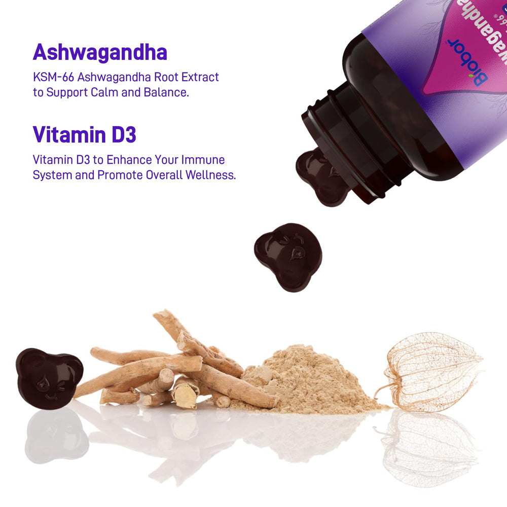 Biobor Gummies bottle showing Vitamin D3 information