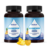 Front of Biobor Potassium Magnesium Gummies pineapple flavor package