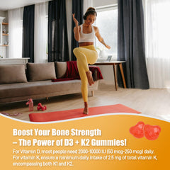 Two Biobor gummies showing strawberry flavor