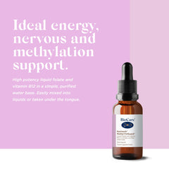 Liquid B12 and folate supplement with methylcobalamin and methylfolate