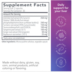 Diagram illustrating bile flow and fat digestion support