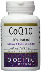 Bioclinic Naturals CoQ10 400 mg softgels bottle