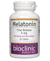 Bioclinic Naturals Melatonin Time Release 5 mg 60 tabs bottle