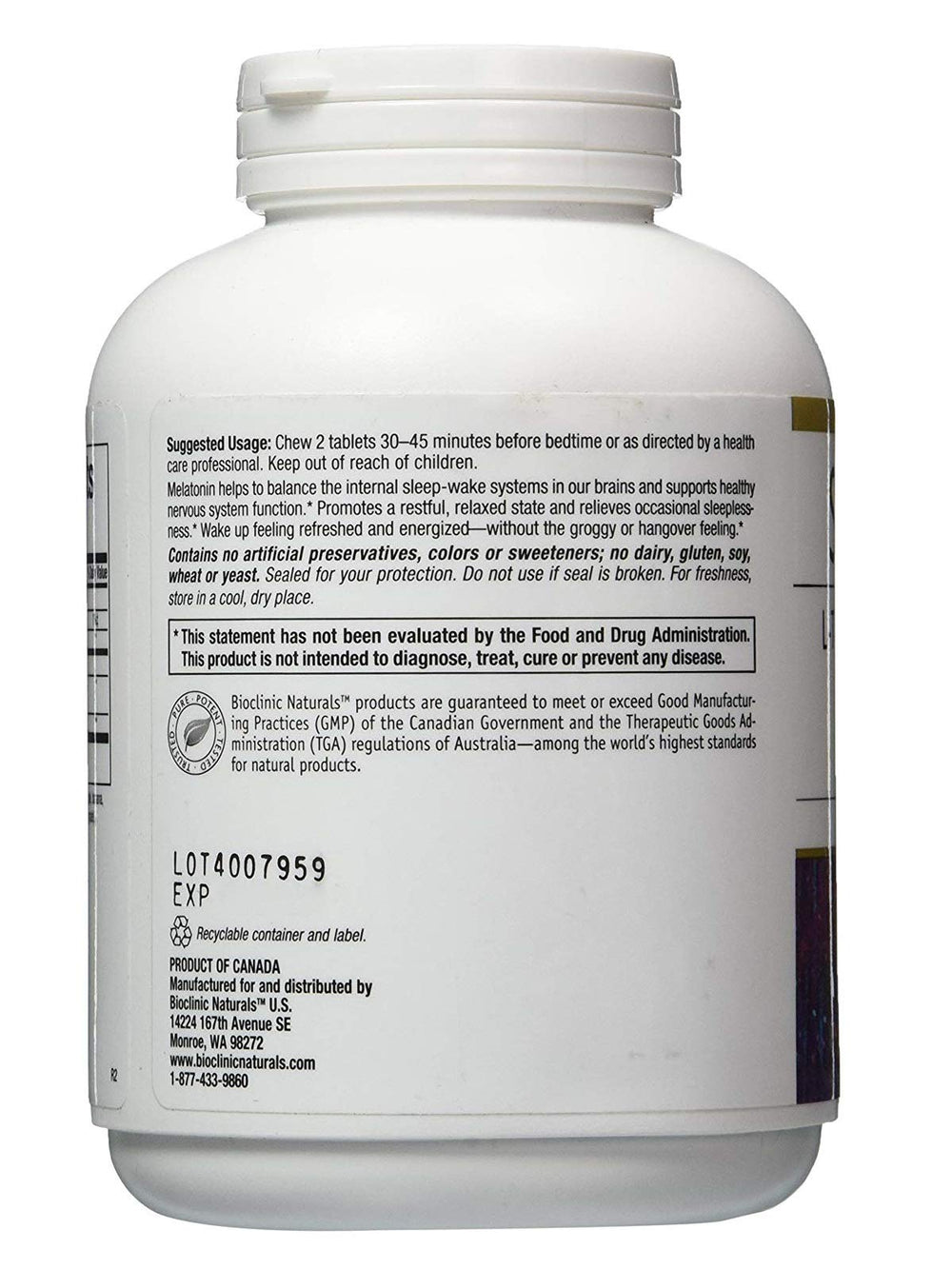 Somno-Pro chewable tablets highlighting Suntheanine L-Theanine, 5-HTP and Melatonin