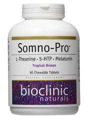 Bioclinic Naturals Somno-Pro Tropical Breeze 90 chewable tablets bottle