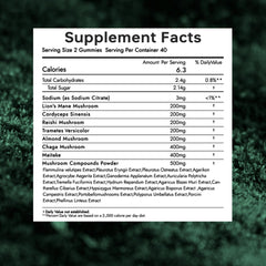 Non-GMO vegan gummies packaging label