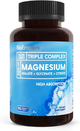 BioEmblem Triple Magnesium Complex bottle – 90 capsules