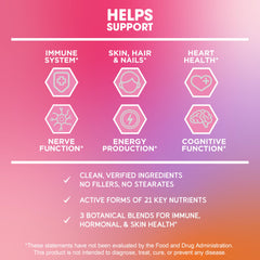 Made in USA at GMP-certified facility for BioEmblem Women's Multivitamin