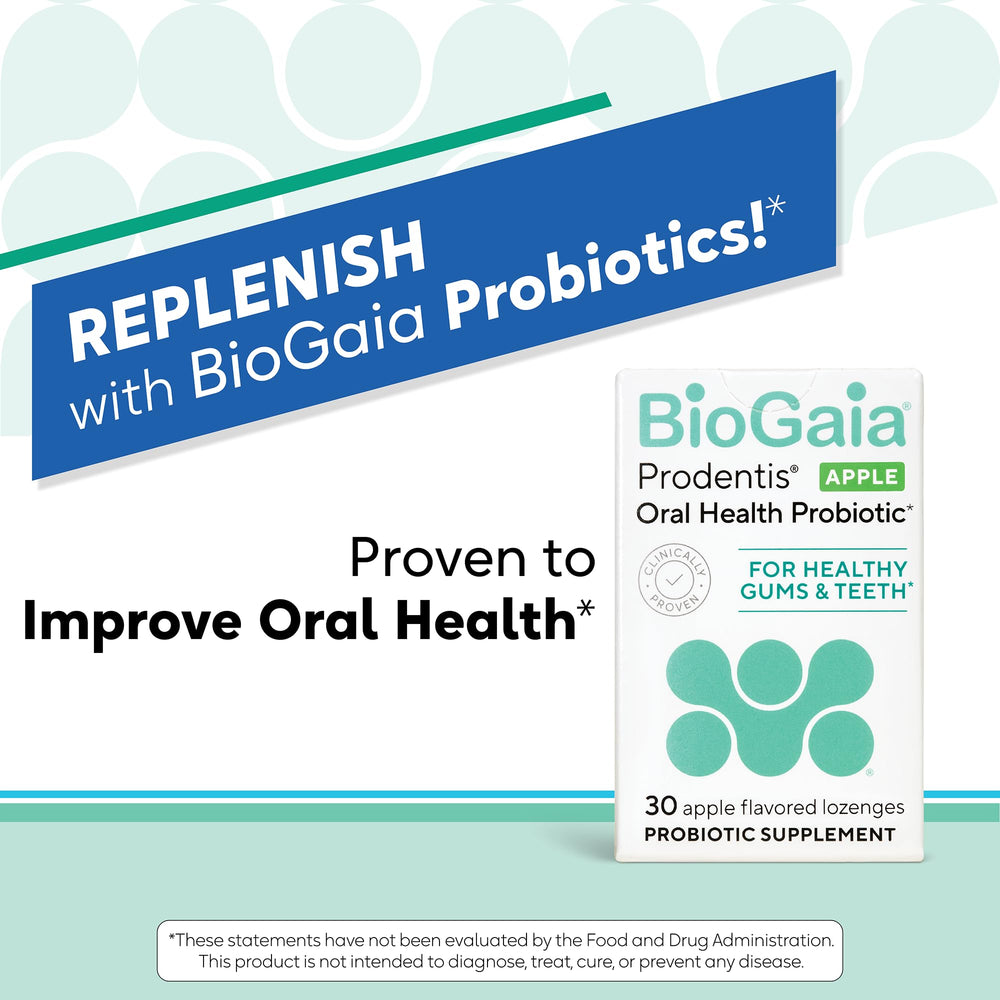 BioGaia Prodentis ingredient label close-up highlighting clinical backing