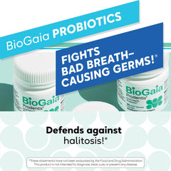 BioGaia Prodentis open tube with lozenges visible for storage clarity