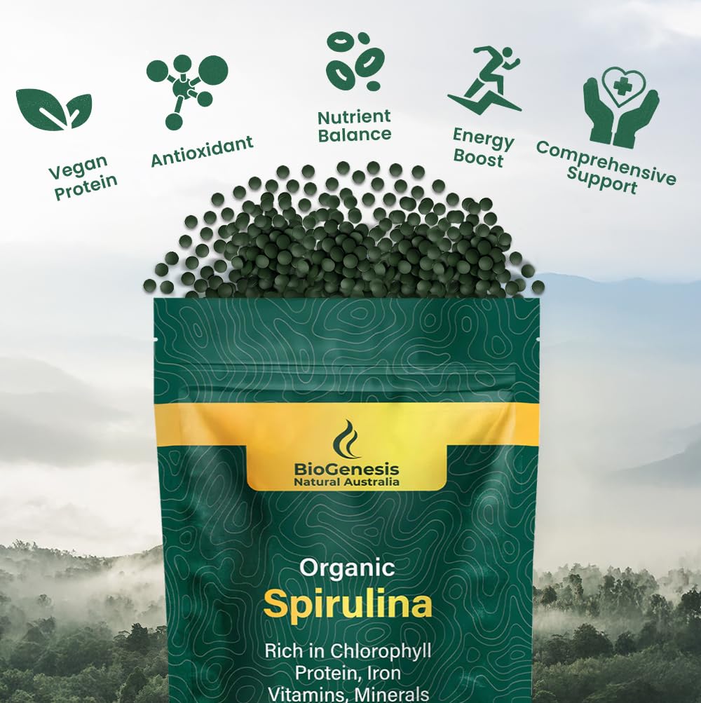 Phycocyanin and chlorophyll rich spirulina