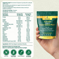 Serving scoop with powder showing its texture