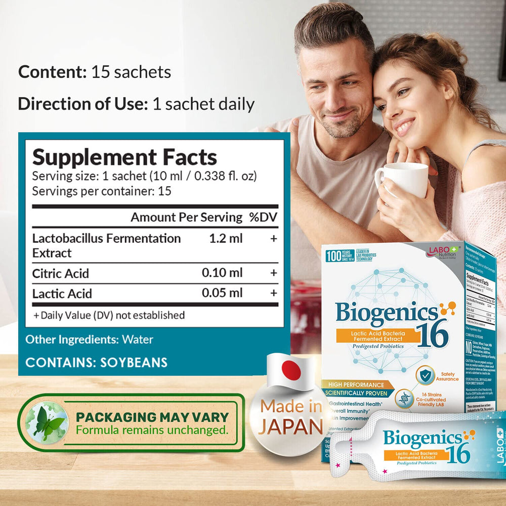 Adults and children using Biogenics 16 for gut health and immune support