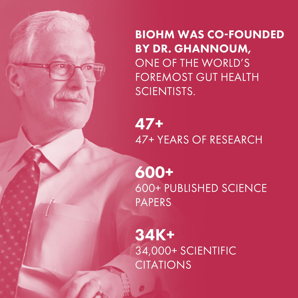 BIOHM Digestive Reds serving scoop with directions