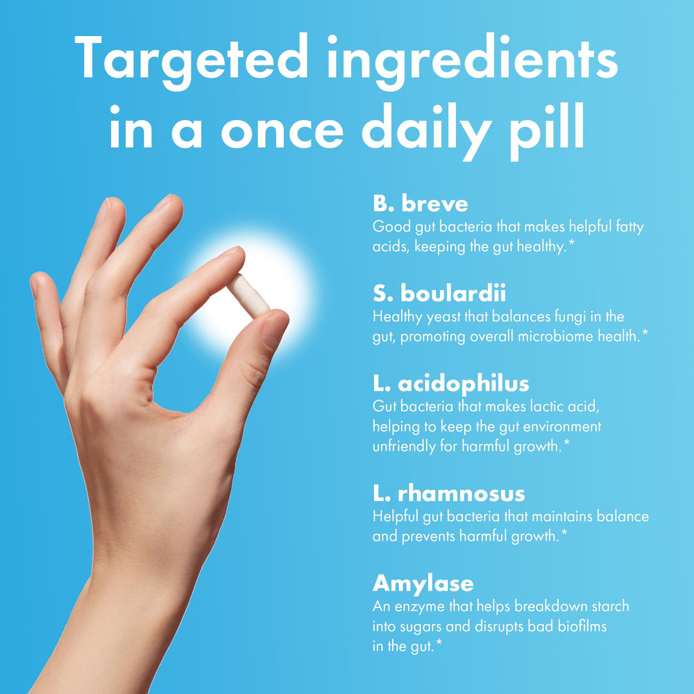 Vegan, non-GMO BIOHM Total Probiotic capsules