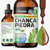 BIO KRAUTER Chanca Piedra tincture bottle ready for kidney-support routine.