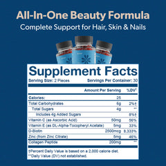 90-day supply label for Bioma Beauty Gummies